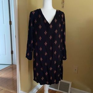 Old Navy black patterned dress